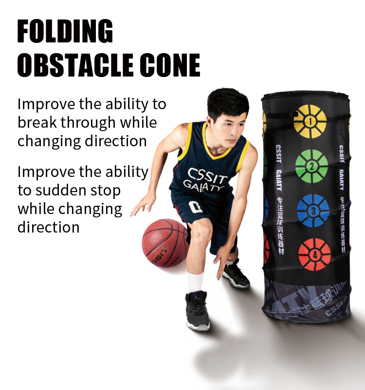 High Quality BIG Cone Pop Up Defender Basketball Foldable Defender Sports Training Equipment for Basketball Soccer Football