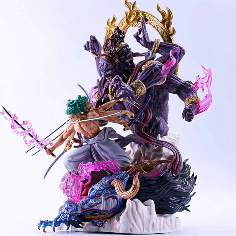 Big Size One Piece Roronoa Zoro Ashura Demon Ver. PVC Action Figure Collection Model Toys 47cm 6KG