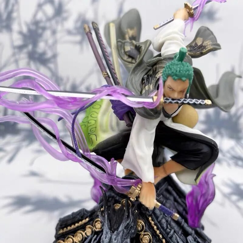 Anime One Piece Zoro PVC Action Figure Toy Xmas Model Statue Gift Roronoa Zoro