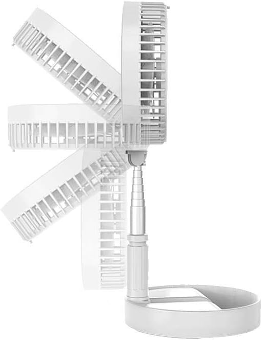 New Folding Telescopic 4.5W Portable Height/Tilt Adjustable Rechargeable Cordless Fan