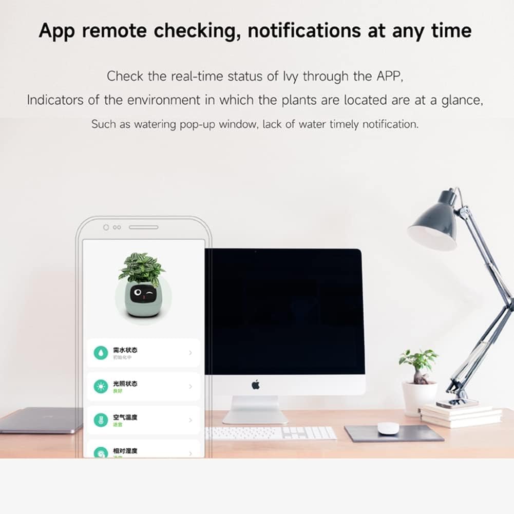 Smart Flowerpot With AI Planter, Multiple Expressions  and AI Intelligent Pet Planter