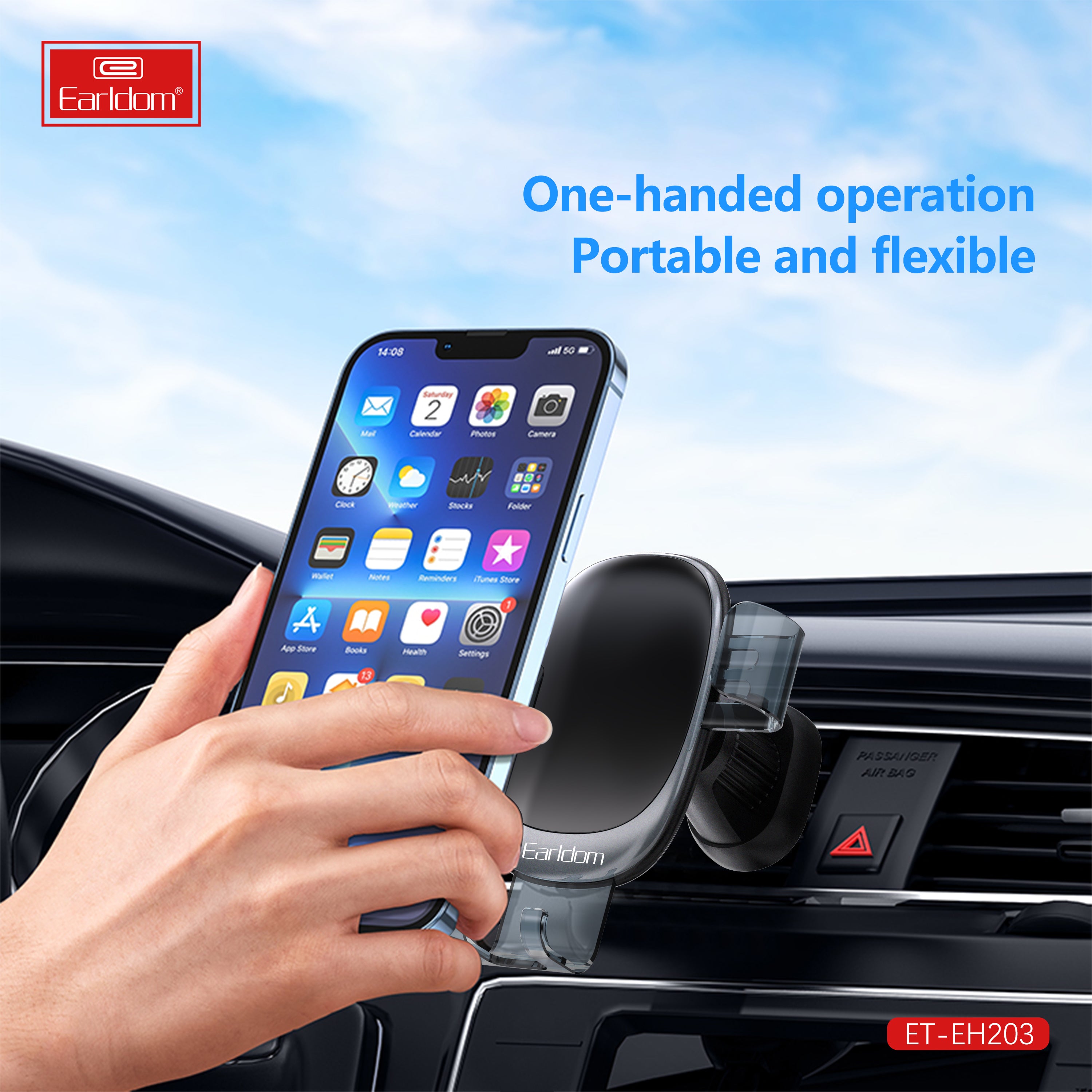 Earldom ET-EH203 Gravity Automatic Air Vent Car Phone Holder