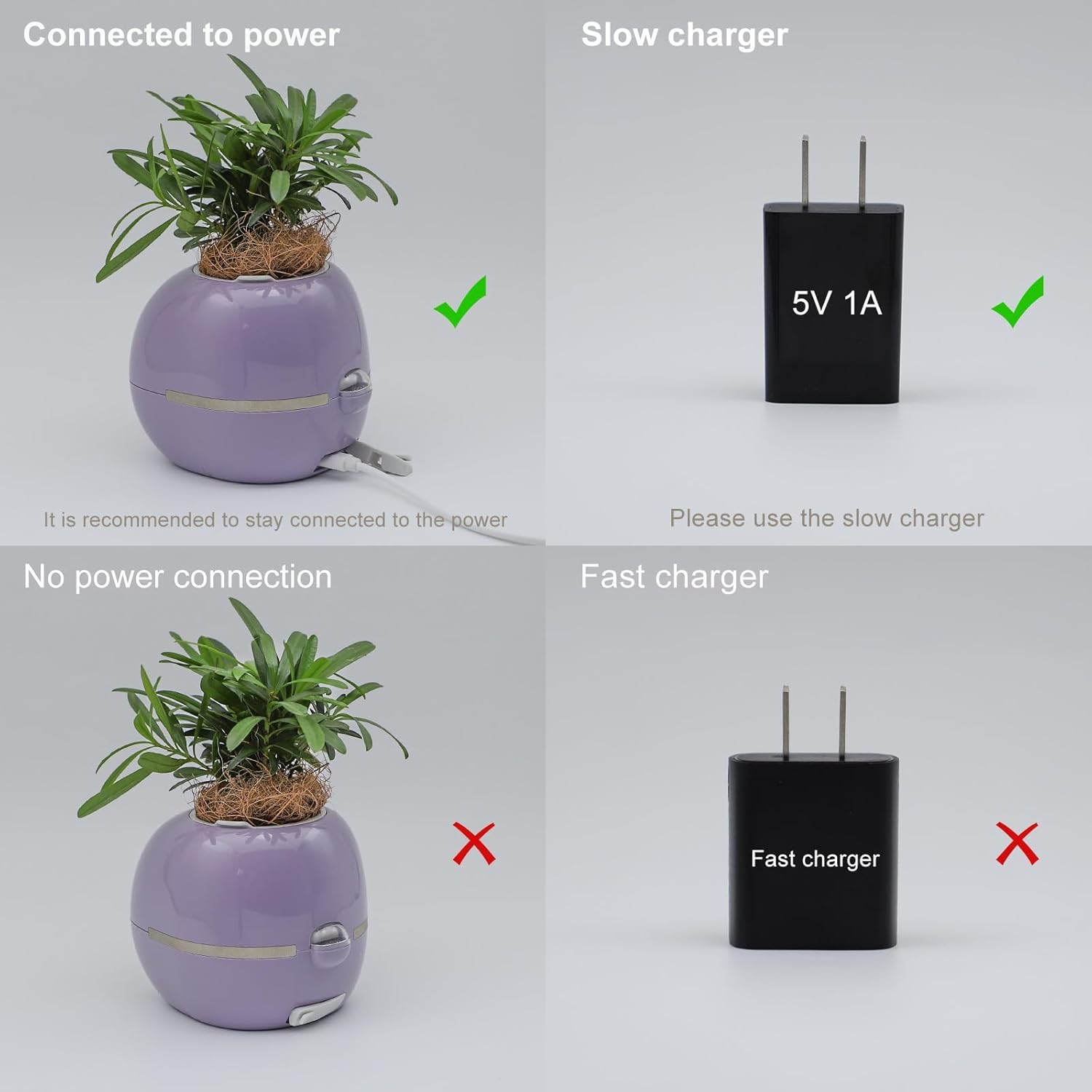 Smart Flowerpot With AI Planter, Multiple Expressions  and AI Intelligent Pet Planter