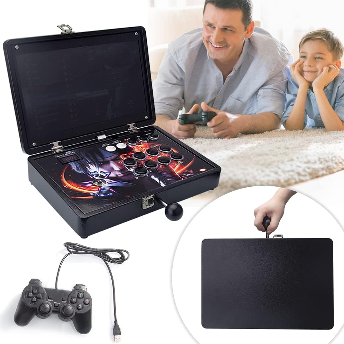 Pandora Box 30S 5000 Games Retro Arcade System 14-Inch All-Metal Plug & Play Video Games Console