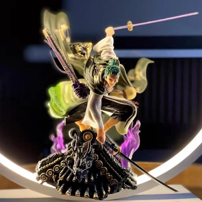 Anime One Piece Zoro PVC Action Figure Toy Xmas Model Statue Gift Roronoa Zoro
