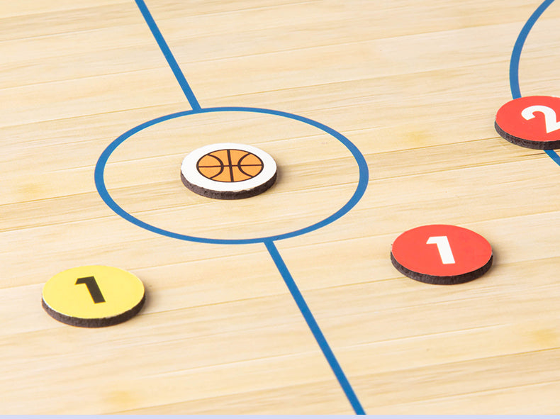 Basketball  Portable PU Leather Foldable Magnetic Coach Board Basketball Training Equipment