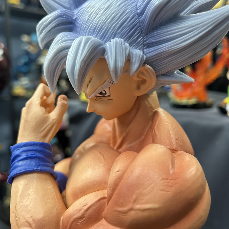 Anime Dragon Ball Super GROS Ultra Instinct Son Goku White Figure Statue