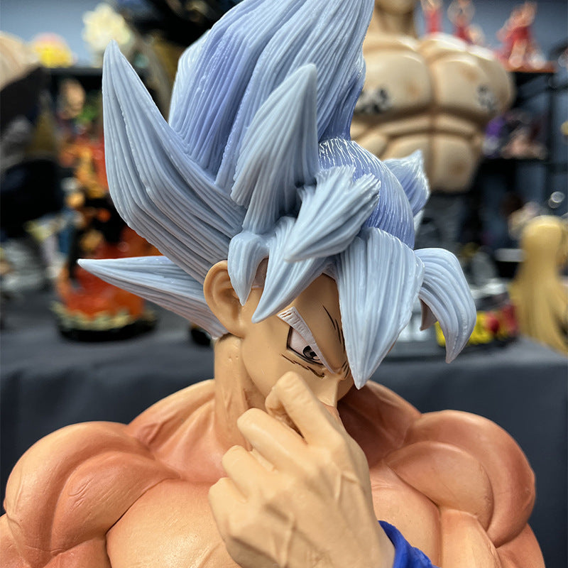 Anime Dragon Ball Super GROS Ultra Instinct Son Goku White Figure Statue