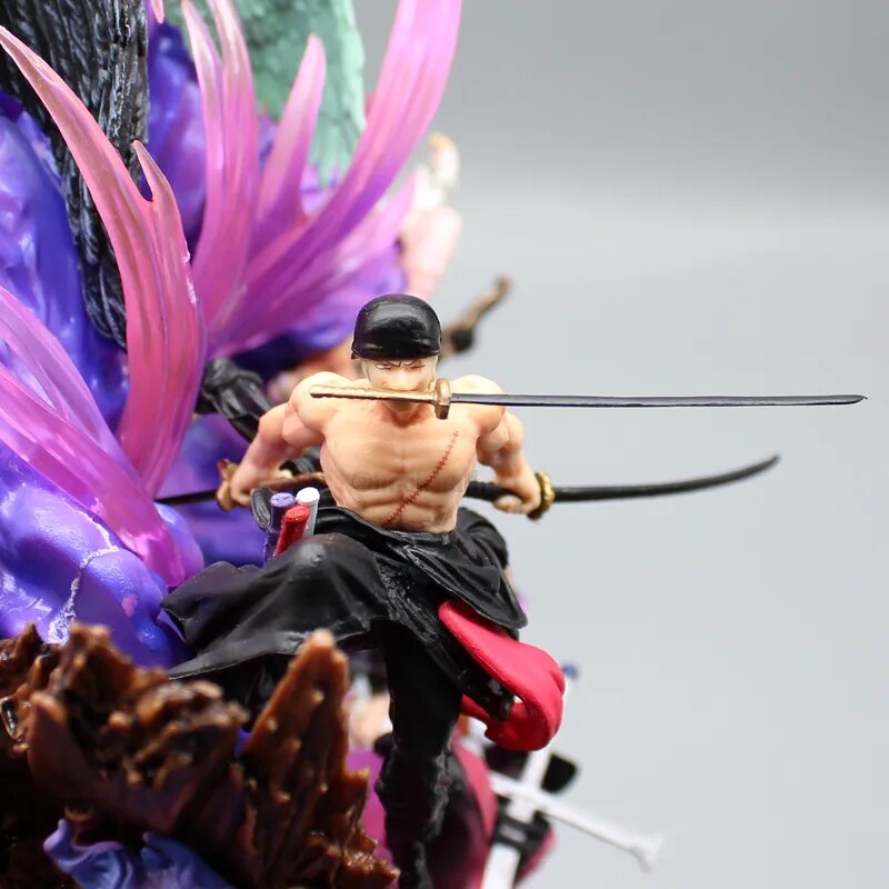 One Piece Figure Roronoa Zoro Anime Figures Action Figurines 22cm Pvc Zoro Figure Model Statue Toys Collection