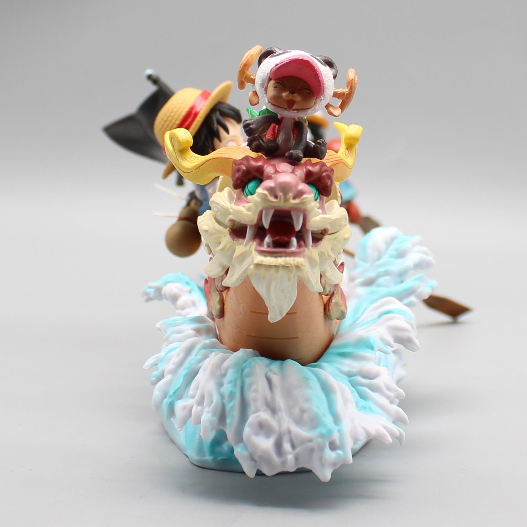 One Piece Luffy Figure Dragon Boat Race Anime Action Figures All Ten Sanji Figure Pvc Collection