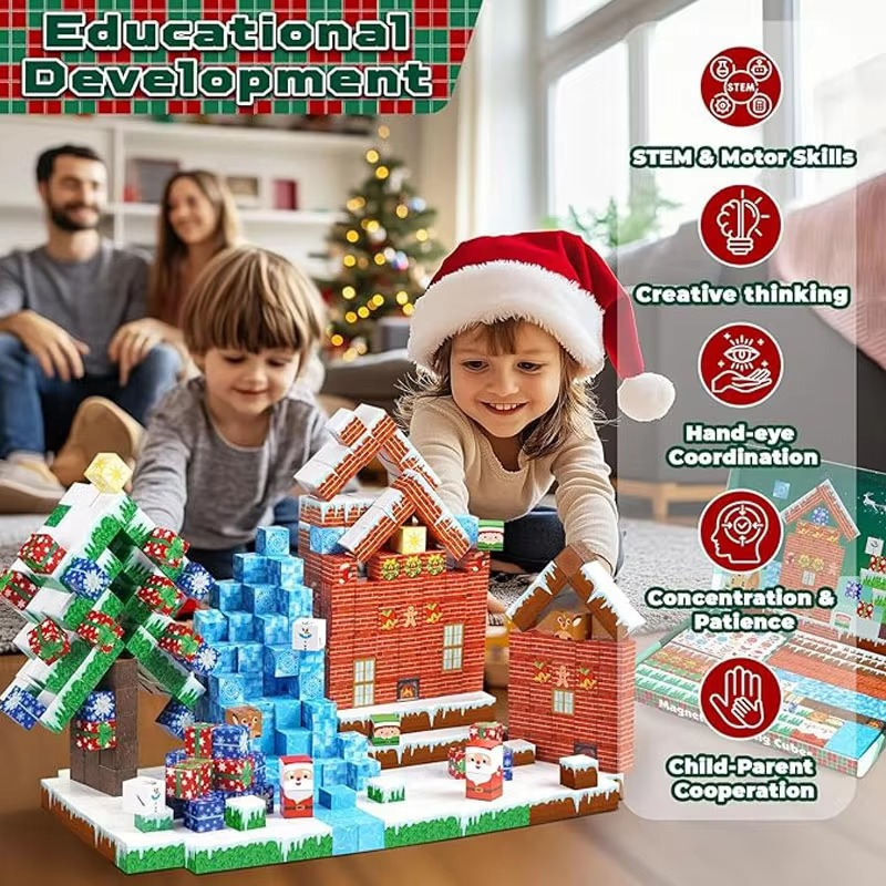 Creative Magnetic Minecraft Style Building Block random 150 PCS