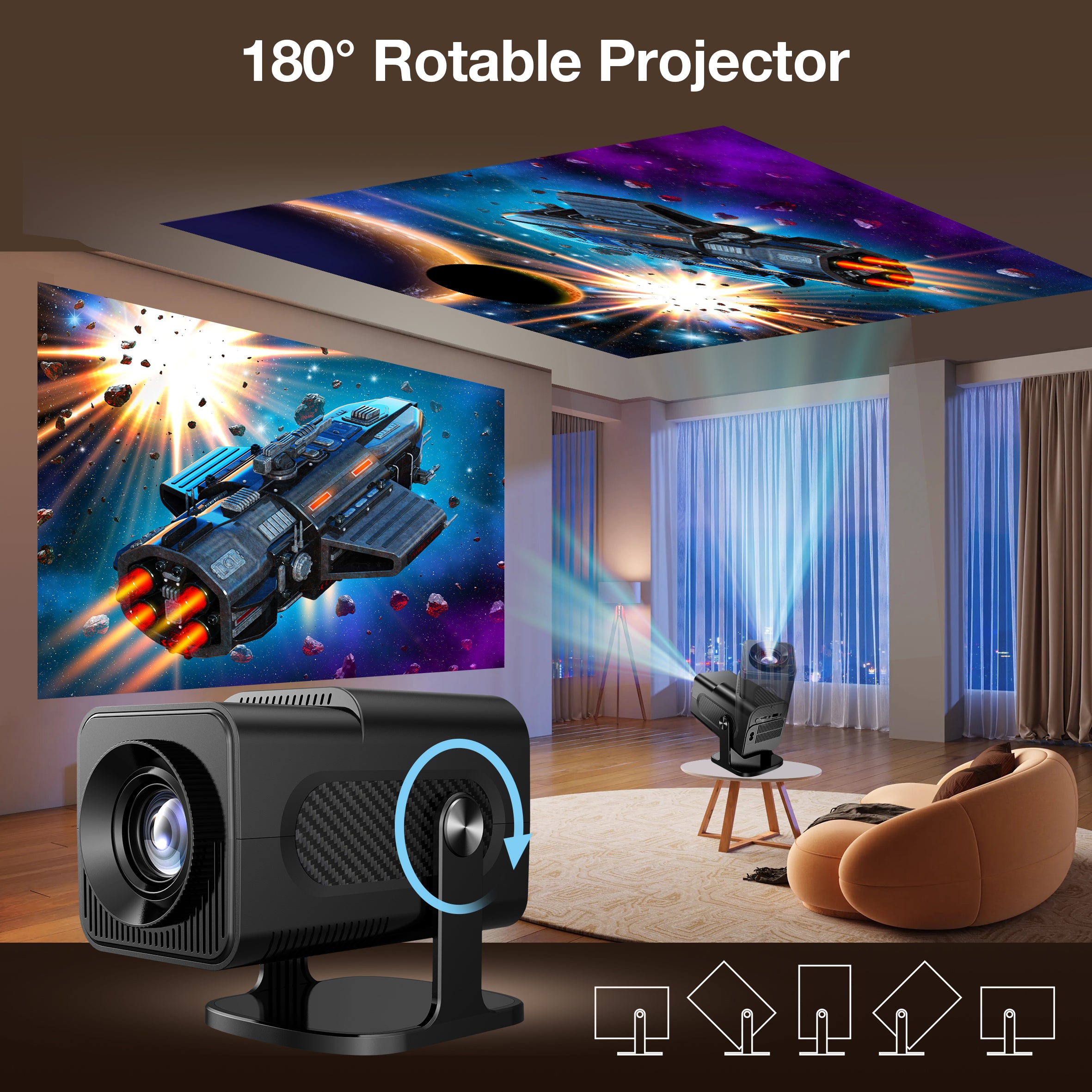 Retro video game consoles WIFI Portable Intelligent Projector  +10000 games