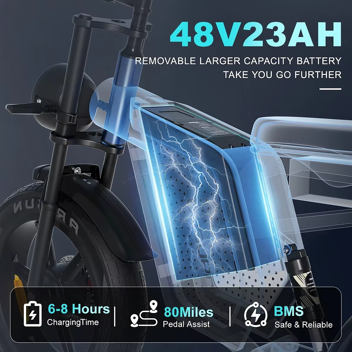 Jansno X60-au e-bike 48V 23AH mountain electric bike 20 inch fat tire all terrain electric bicycle City off-road
