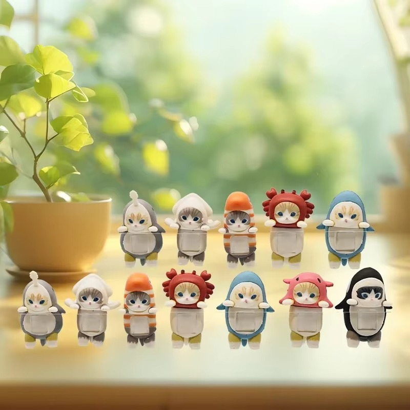 Anime Angel Cute Blind Box Mofusand Hippers Decorative Mini Anime Figures Ornaments Dolls