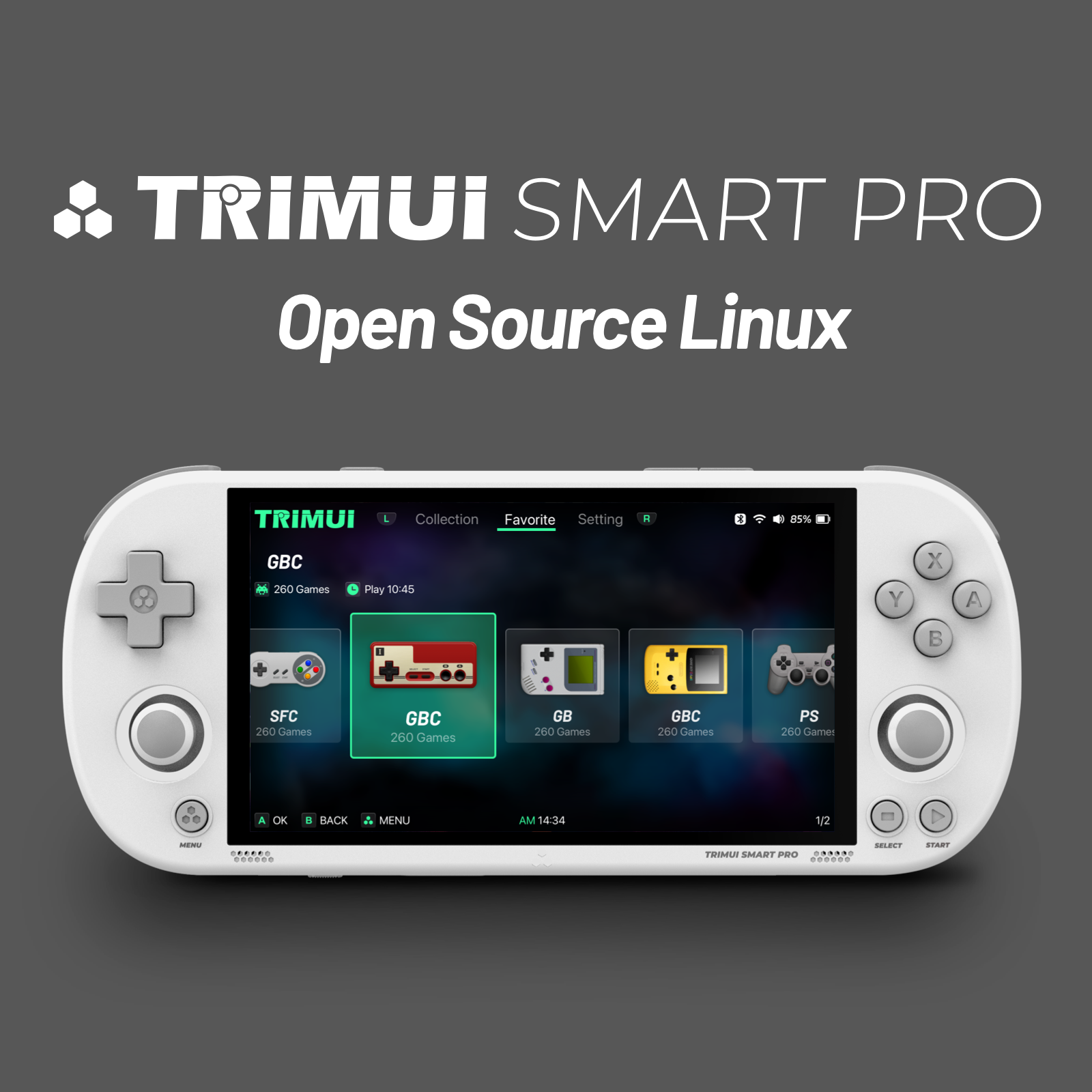 Trimui Smart Pro Portable Retro Video Hand-Held Games Consoles 5'' 20000+ Game