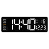 16 inch arge LED Digital Wall Clock Remote Control Temperature Date Timer Dual Alarm