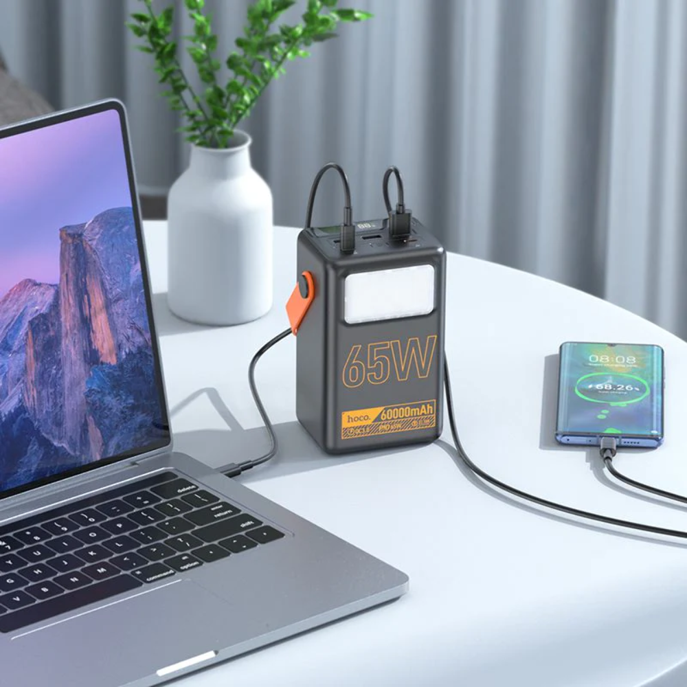 Hoco 65W 60000mAh Powermaster Power Bank 5 Port Output J110A