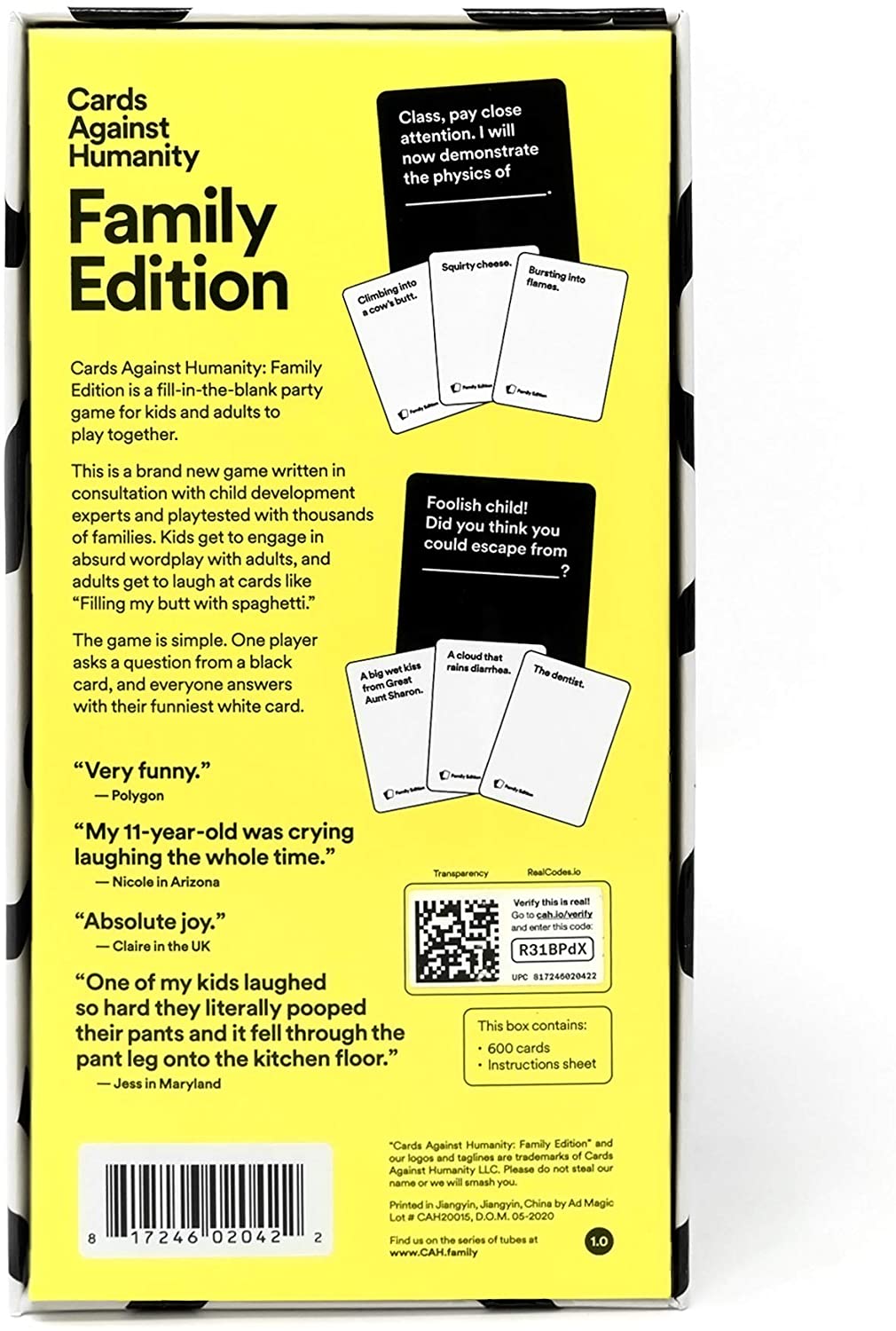 Cards Against Humanity: Family Edition