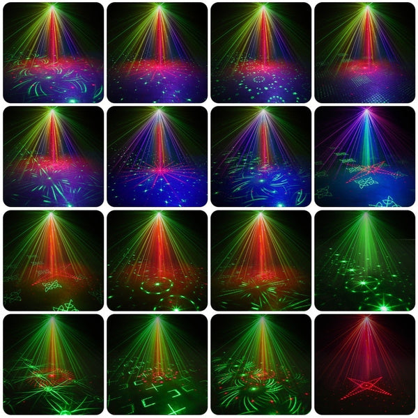 TEQ Projector RGB DJ Disco Light Stage Party Laser Lighting With remote control