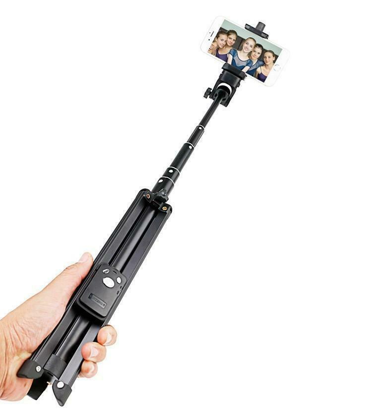 Yunteng aluminium Phone Camera Tripod Selfie Stick Monopod Bluetooth wireless