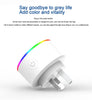 Tuya AU Plug Smart RGB LED Light Smart Wifi Socket Voice Control Works With Alexa Google Home