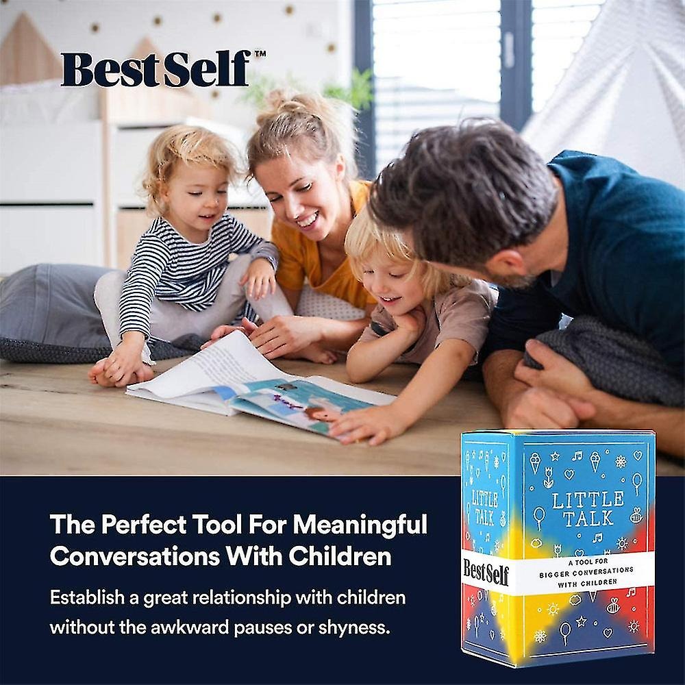 Bestself Little Talk Conversation Cards 150 Questions parent with Children 5-14
