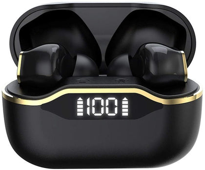 Wireless Bluetooth Headset T28, TWS 5.1 Low Latency, Sweat-Proof and Waterproof, ANC Active Noise canceling Headset -Black