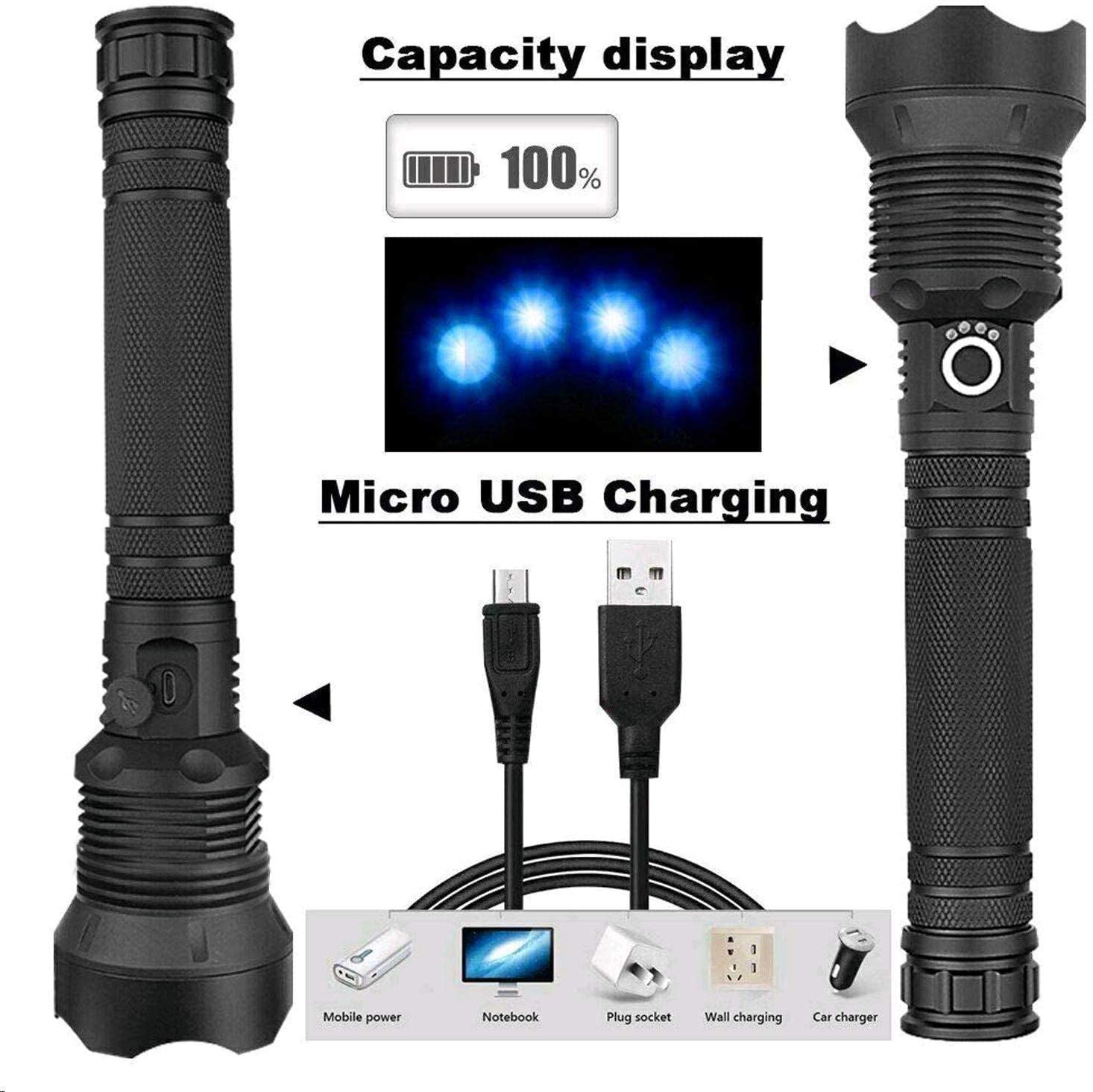 iTEQ Super power torch Rechargeable Flashlights High Lumens