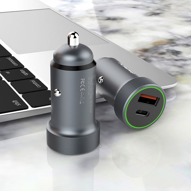 Foneng C16 QC+PD METAL CAR CHARGER KIT 18W