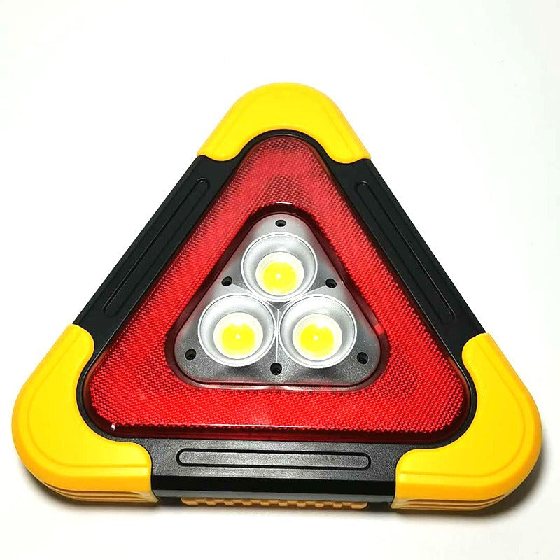 Multifunctional cob working lamp. Portable Flood Lamp COB Work Light Triangle Warning Light SOS Searchlight Emergency Warning