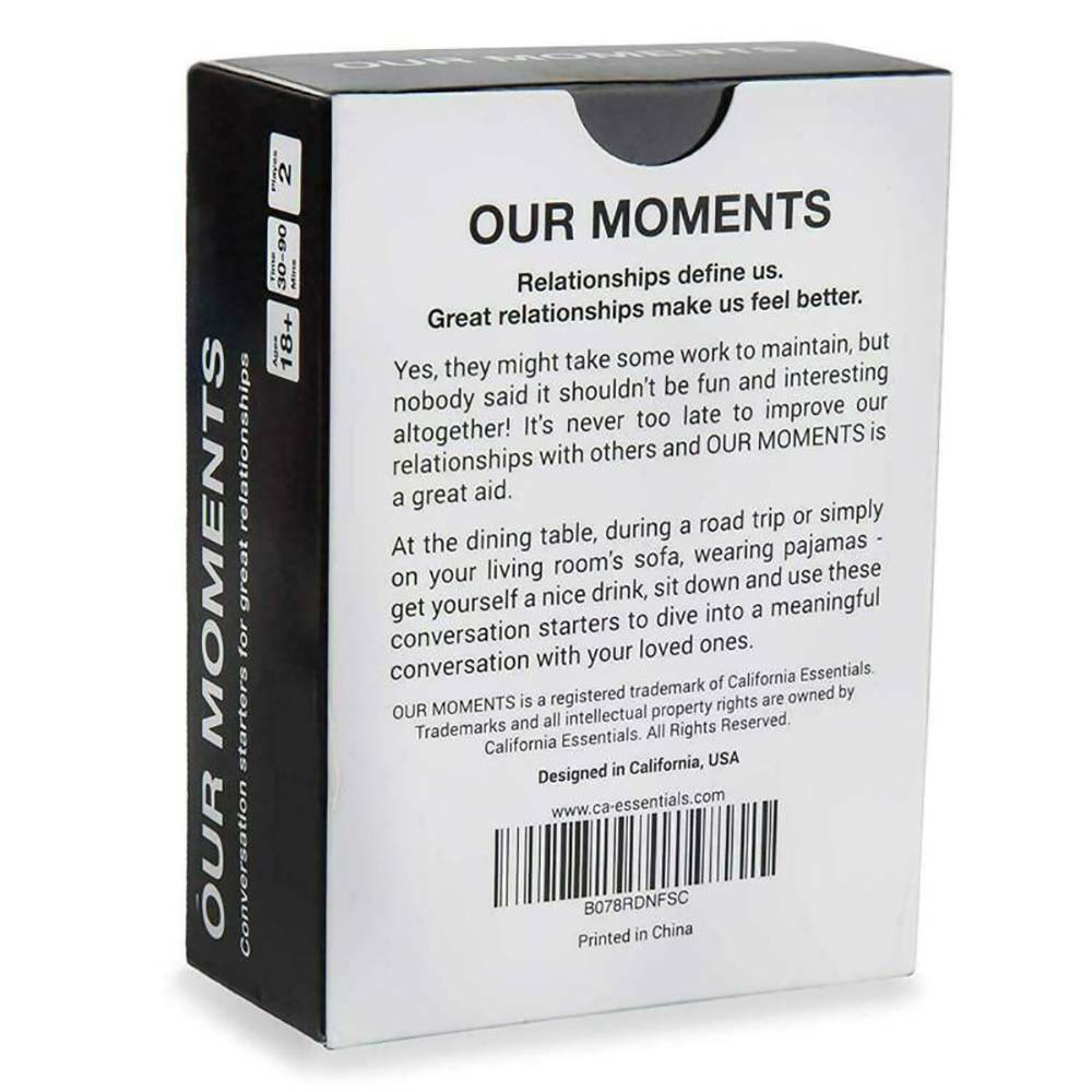 Our Moment Games Card Couple Dark Conversation Starters With Your Partner