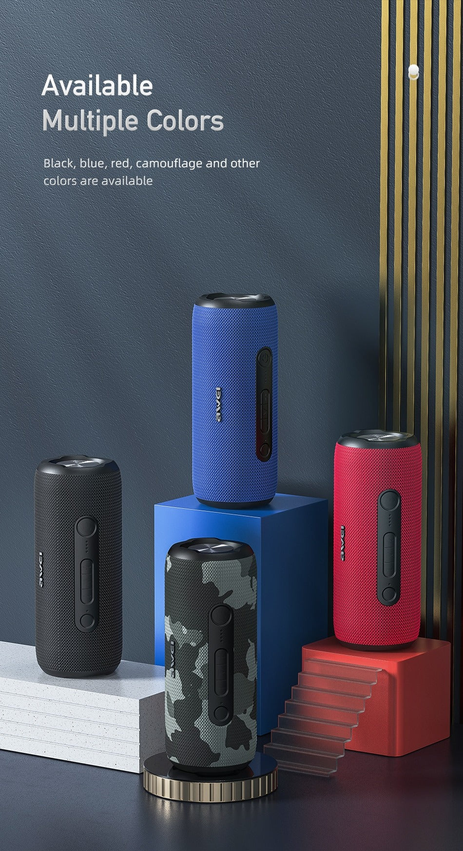 31W Super Bass Ip7 Awei Water Proof Speaker