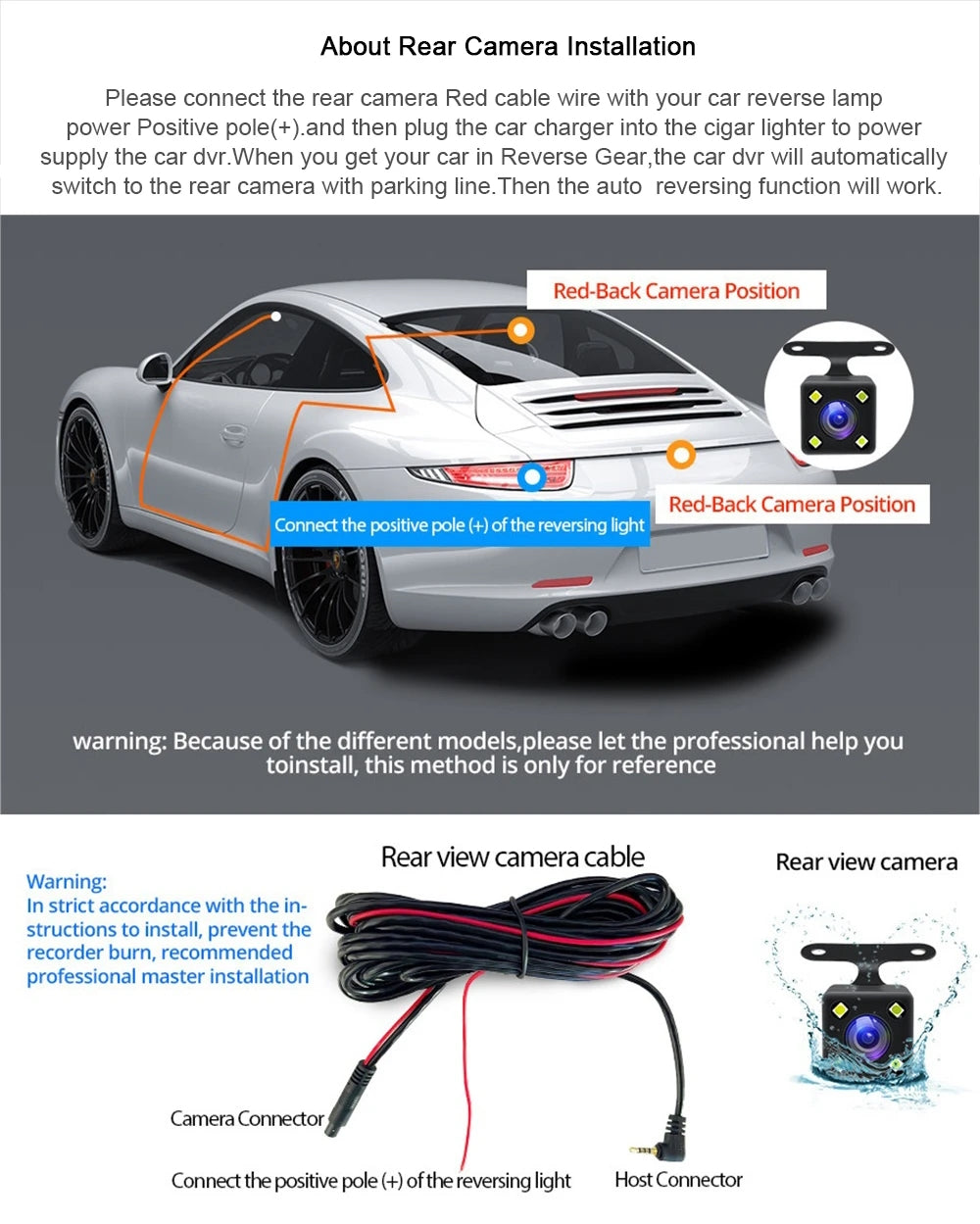 iTEQ 4.3 Inch Full HD 1080P Car DVR Camera Auto Rearview Mirror Digital Video Recorder Dual Lens Registratory Camcorder Night Vision Dash Cam