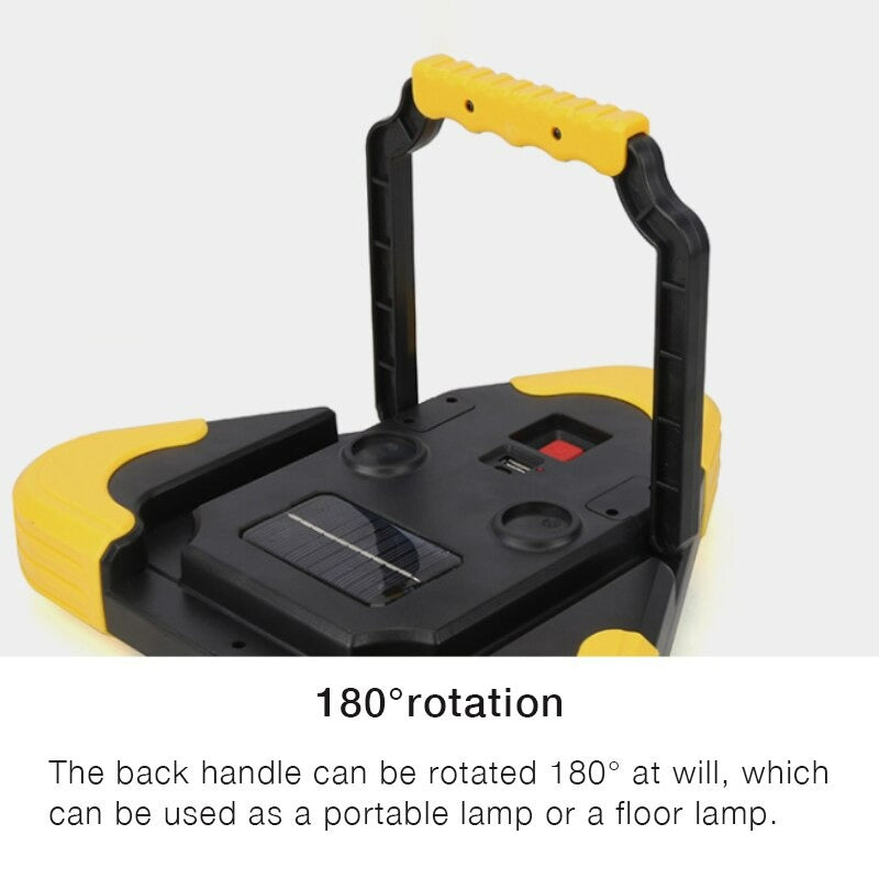 Multifunctional cob working lamp. Portable Flood Lamp COB Work Light Triangle Warning Light SOS Searchlight Emergency Warning