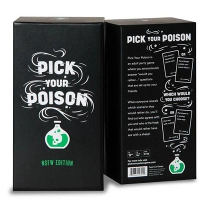 Pick Your Poison NSFW Base Edition Party game Board Game