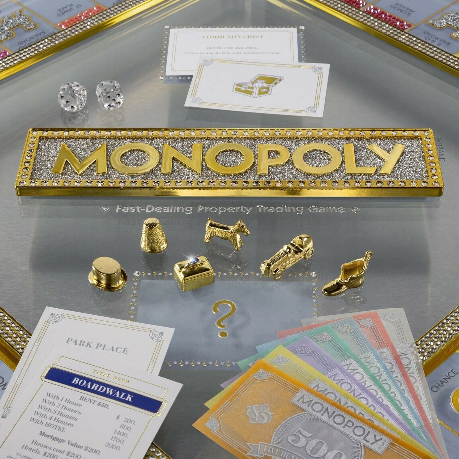 Hasbro Monopoly 85th Swarovski Anniversary Board Game - Brand New ONLY 500 MADE World Collection