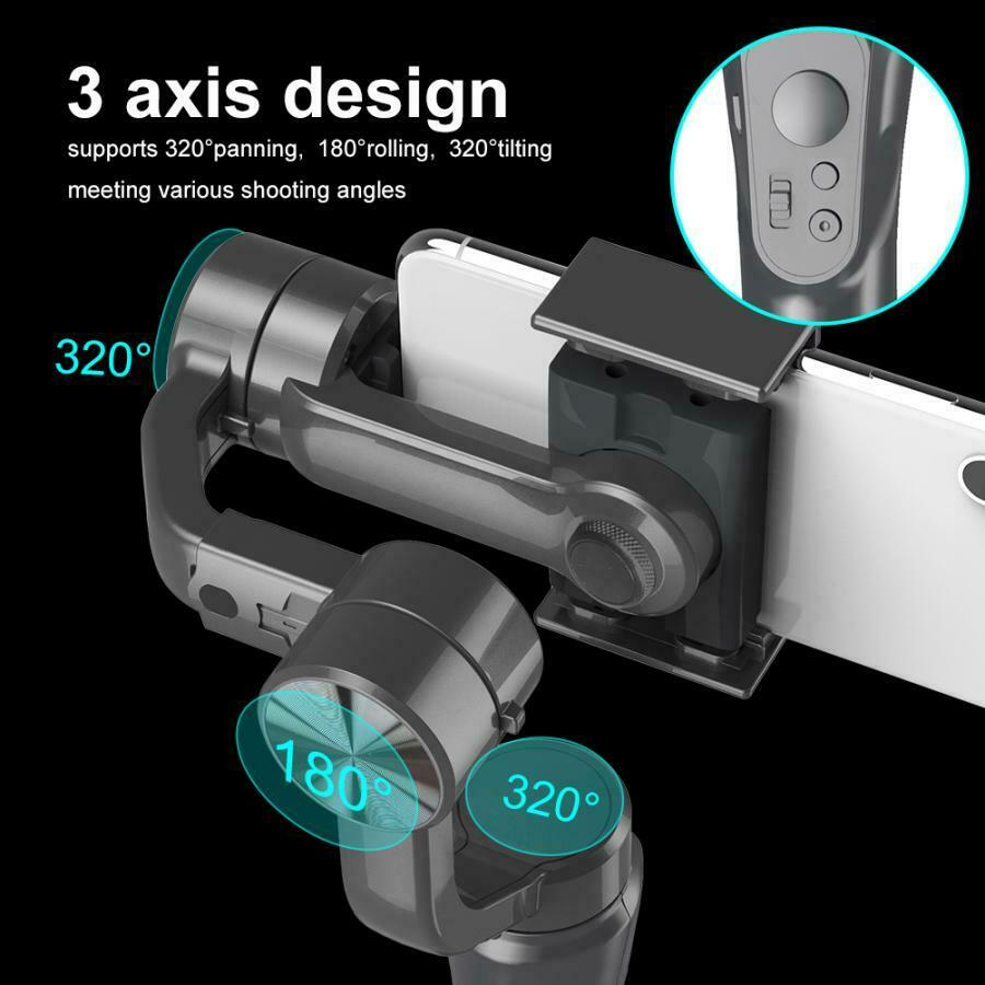 iTEQ 3-Axis Handheld Gimbal Stabilizer for Smartphone iPhone Samsung