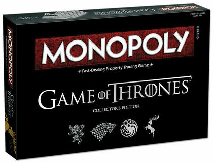 Monopoly Game Of Thrones Collector's Edition Family Party Board Game Cards Play