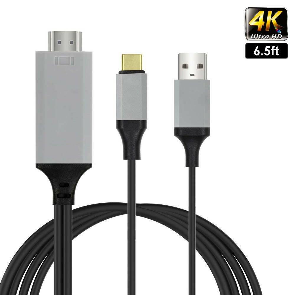 iTEQ Plug Play 2m 4k type c  to Tv Hdmi HDTV AV TV Cable android Samsung smart phone