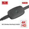 Earldom W3+ Wireless HDMI  HD 4K Resolution For Phones iPhone ipad Laptops Connecting to TVs