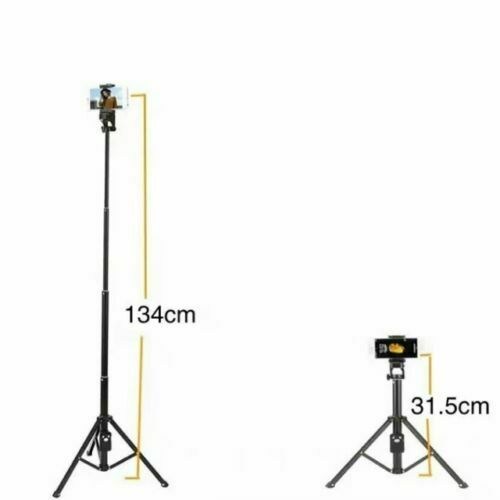 Yunteng aluminium Phone Camera Tripod Selfie Stick Monopod Bluetooth wireless