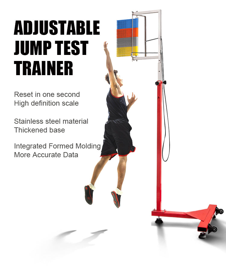 Floor Standing High Jump Training Equipment Vertical Test Jump Measurement Tester, Volleyball Spike Trainer Vertical Jump Tester Jump Measurement Test Stick Pole Tool,1.4-2.8M