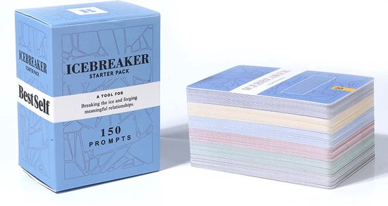 Icebreaker Starter Pack box and conversation prompt cards