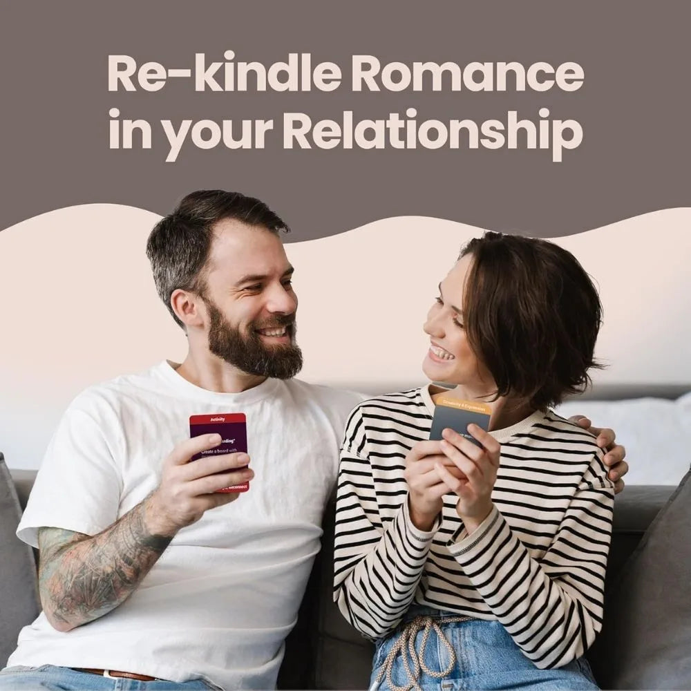Couple Reconnect conversation cards and packaging