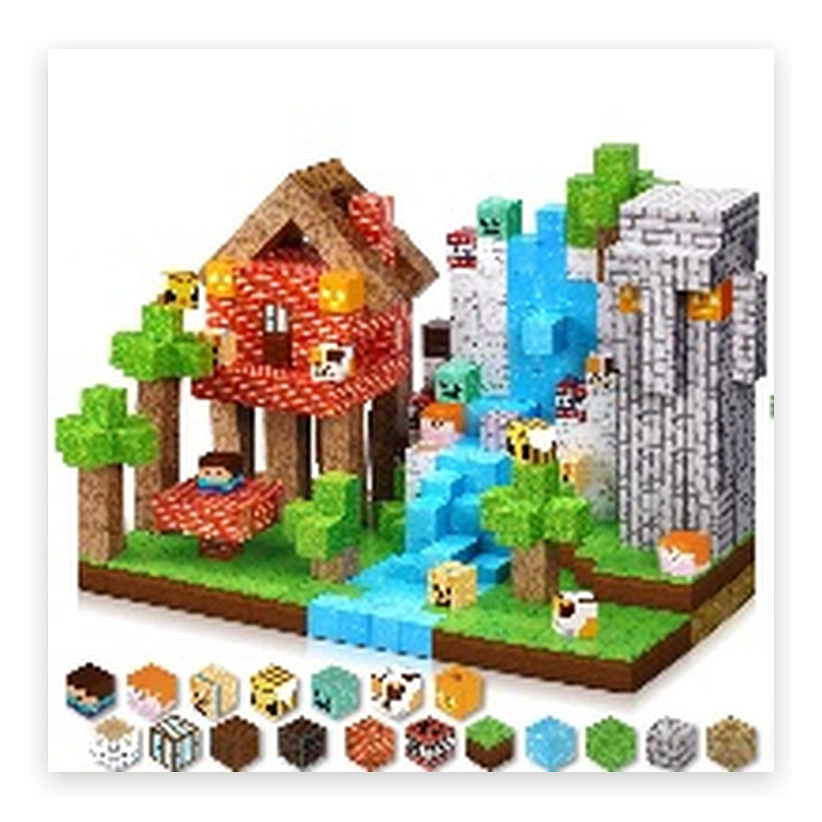 150 PCS Creative DIY Blocks - Jungle Tribe Adventure Theme
