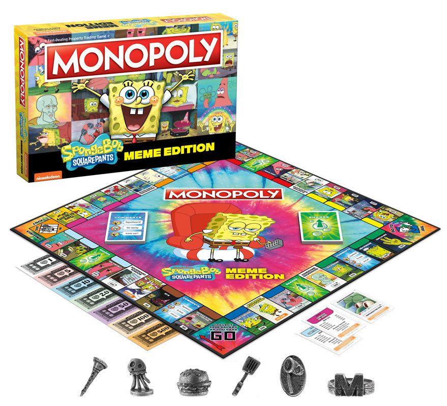 MONOPOLY SpongeBob SquarePants Meme Edition product presentation