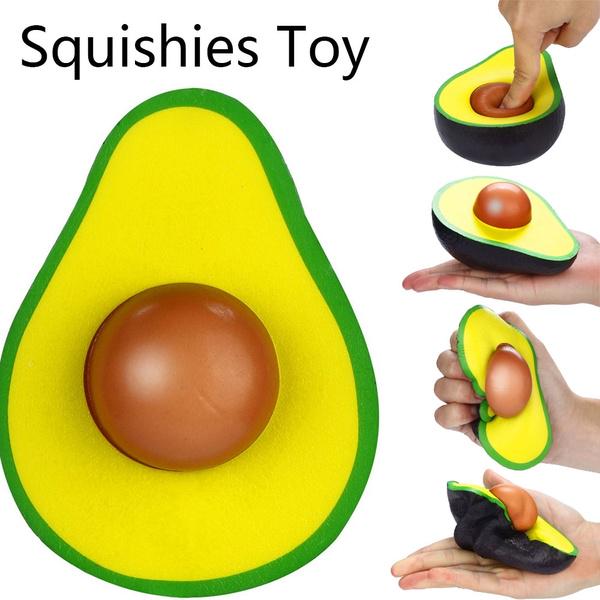 Avocado squishy toy detail