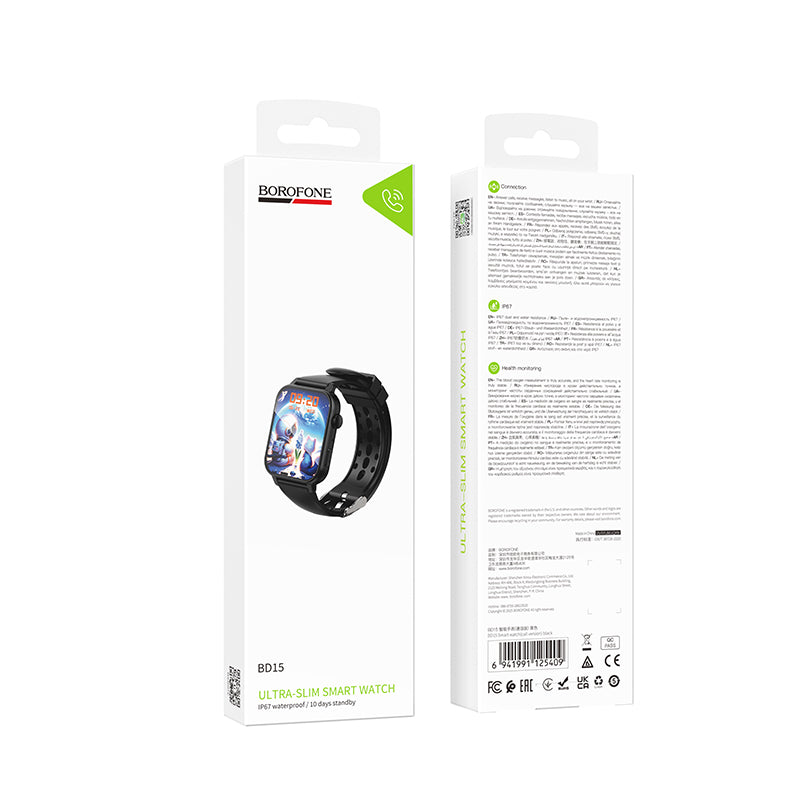 BOROFONE BD15 Smart watch call version - Black