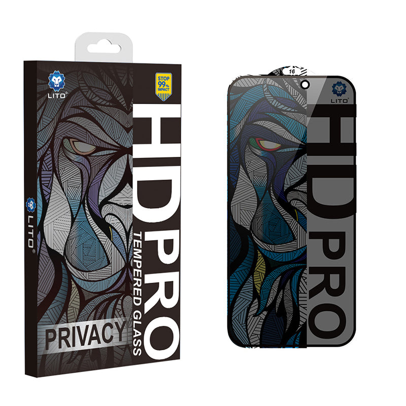 iPhone 11 Pro Max LITO D16 HD PRO Privacy Full Glass Full Glue-ESD Glue - Black