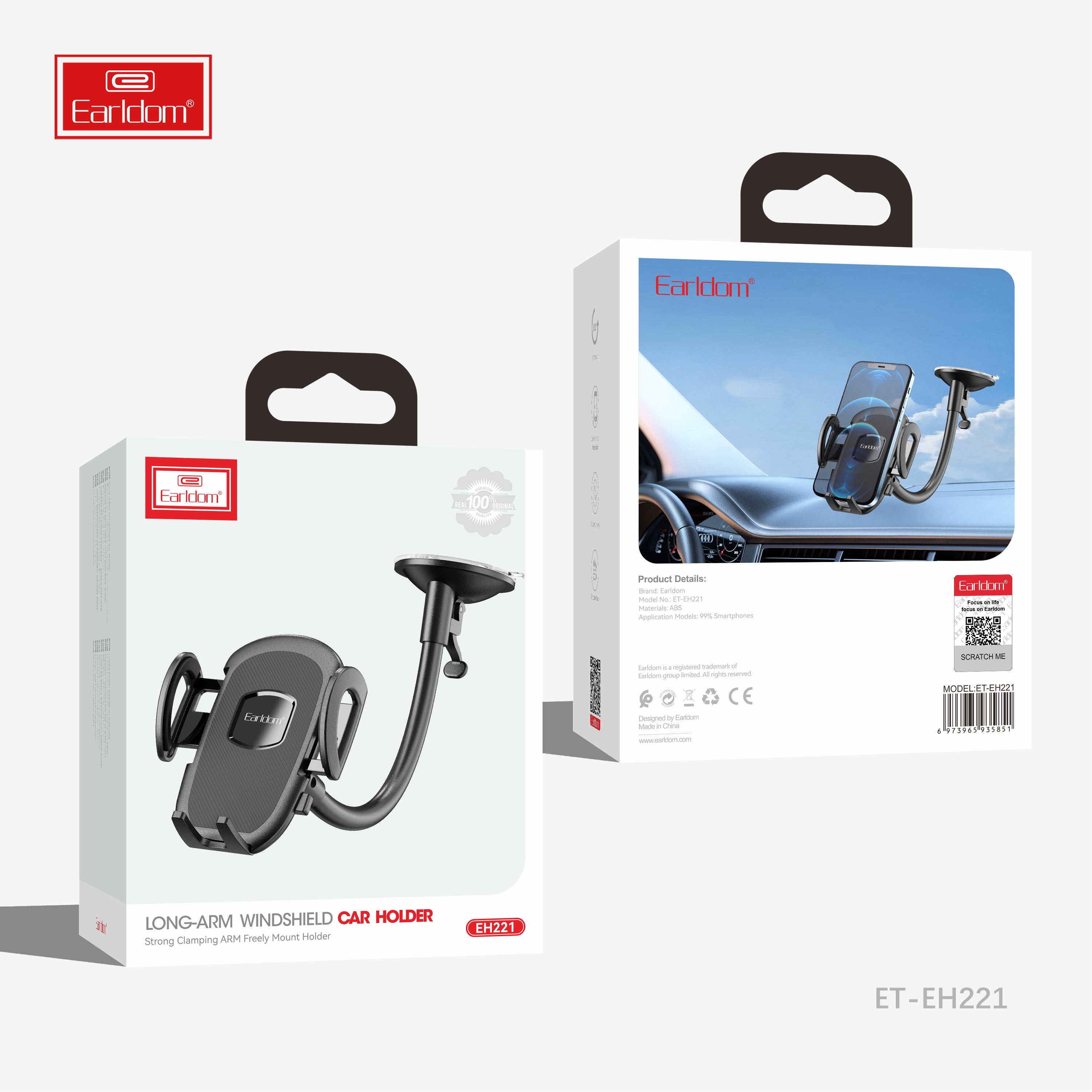 Long Arm Windshield Car Holder EH221